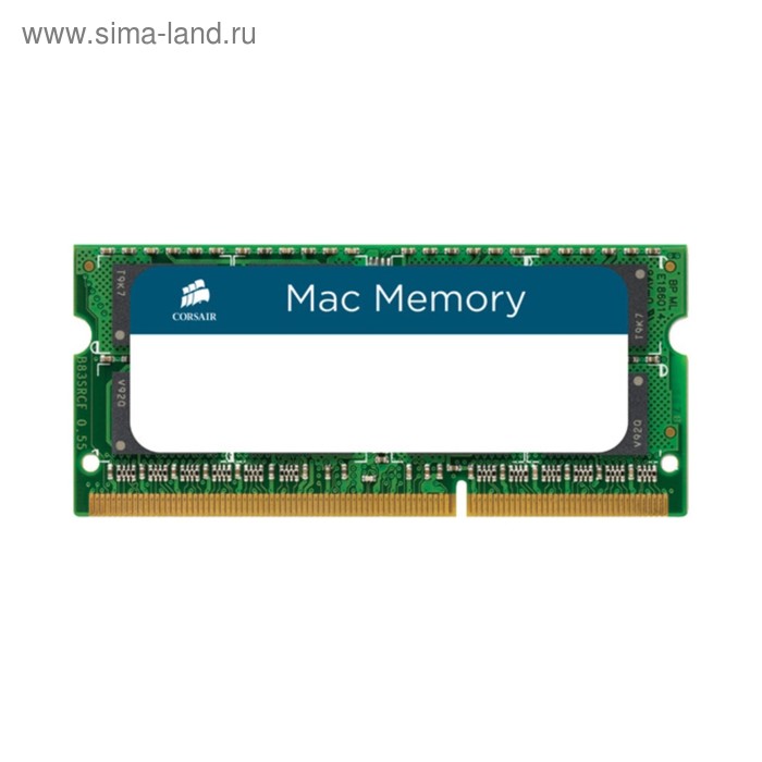 Память DDR3L 8Gb 1600MHz Corsair CMSA8GX3M1A1600C11 RTL PC3-12800 CL11 SO-DIMM 204-pin - Фото 1