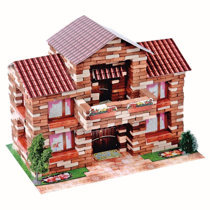 Конструктор из кирпичиков Архитектурное моделирование «Особняк», 855 деталей - Фото 1