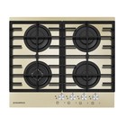 Варочная поверхность Maunfeld MGHG.64.17I, газовая, 4 конфорки, бежевое стекло - Фото 1