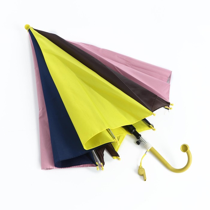 Зонт детский «Радуга нежная» со свистком, полуавтоматический, r=45 см, цвет МИКС - фото 1883204945