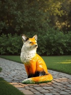 Садовая фигура из гипса «Лиса», 34.5×18×23 см - Фото 3