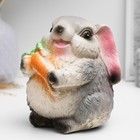 Копилка "Кролик с морковкой" 15х13х13см - Фото 2