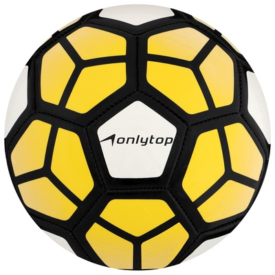 Футбольный мяч ONLYTOP, машинная сшивка, 32 панели, р. 5, PVC, МИКС