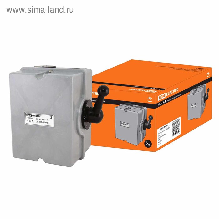 Рубильник кулачковый TDM РКН-63 ( |-0-|| ), 63 А, SQ0734-0009 - Фото 1