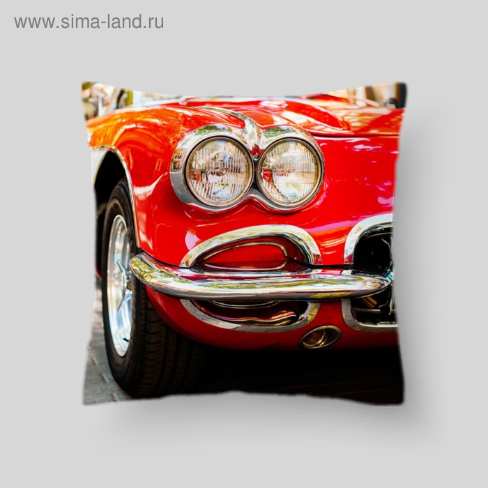 Декоративная подушка "Красное авто", размер 40х40 см - Фото 1