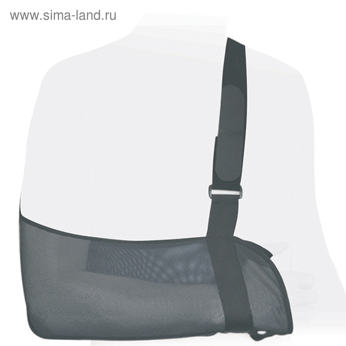 Бандаж на плечевой сустав (косынка) SB-02, Серый, размер L - Фото 1