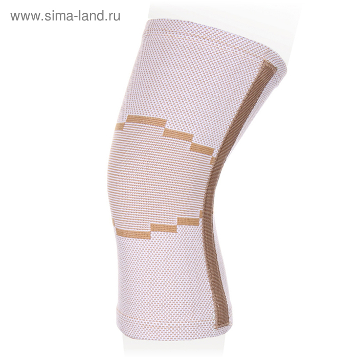 Бандаж эластичный на коленный сустав Ttoman KS-E02, цвет бежевый, размер M - Фото 1
