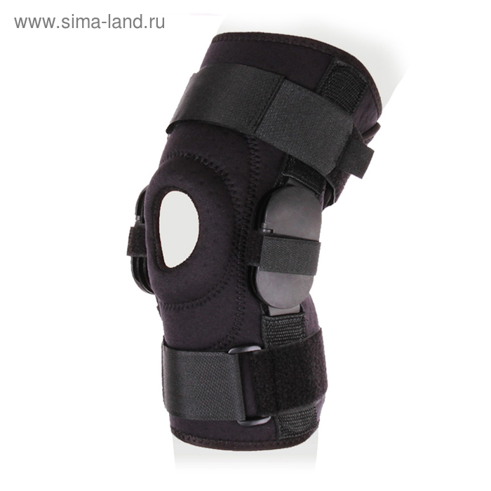 Бандаж на коленный сустав разъемный с регулятором угла сгибания KS-RPA, Черный, размер S - Фото 1