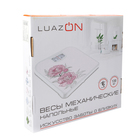 Весы напольные Luazon LVM-005, напольные, механические, до 130 кг, узор - Фото 5