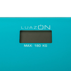 Весы напольные Luazon LVE-004, электронные, до 180 кг, цвет бирюзовый - Фото 2