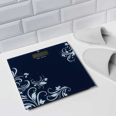 Весы напольные Luazon LVE-005 «Узор», электронные, до 180 кг, 2хAАА (не в комплекте)