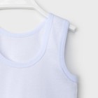 Майка для мальчика, рост 104 см, цвет белый м0006 - Фото 2