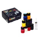 Набор витражных красок по стеклу Decola, 9 цветов × 20 мл + контур - Фото 1