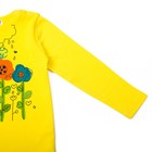 Джемпер для девочки, рост 104 см, цвет жёлтый, принт цветы 27016 - Фото 4