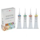 Контур универсальный, набор 4 цвета х 18 мл, ЗХК Decola, синий, зеленый, жёлтый, красный, 13641560 - Фото 1