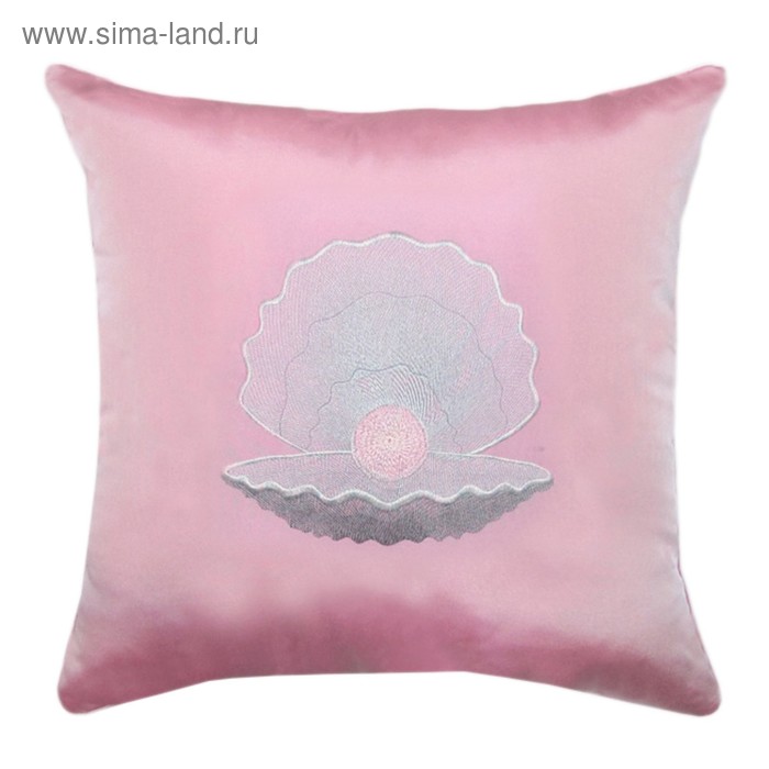 Подушка декоративная «Жемчужина», размер 45х45 см, с вышивкой