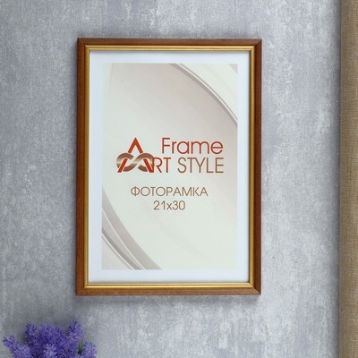 Фоторамка для фото 21×30 см, Giacomo, сосна под грецкий орех, (пластиковый экран)