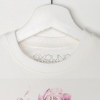 Свитшот для девочки family look "Сиреневый цветок" OXO-0207-011, цвет молочный, рост 164 - Фото 2