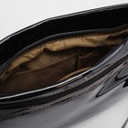 Сумка женская, отдел с перегородкой на молнии, наружный карман, регулируемый ремень, цвет чёрный - Фото 5