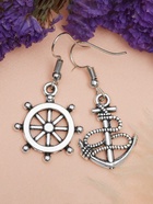 Серьги металл «Морячка», цвет чернёное серебро - Фото 8