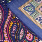 Платок текстильный FC 517_62A, цвет синий, размер 90х90+1х4 - Фото 3