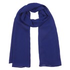 Шарф текстильный, цвет тёмно-синий, размер 50х160 см - Фото 1