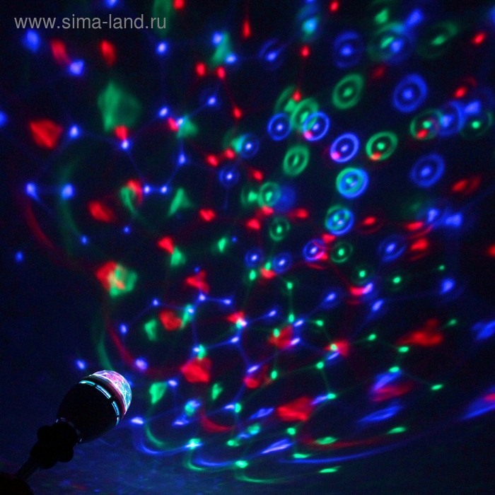 УЦЕНКА Лампа хруст. шар d=8 см,эффект зеркального шара 17х8х8 220V, тип цоколя Е27 - Фото 1