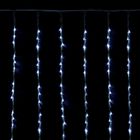 УЦЕНКА Гирлянда «Водопад» 2×1.5 м, IP20, прозрачная нить, 400 LED, свечение белое, 8 режимов, 220 В - Фото 7