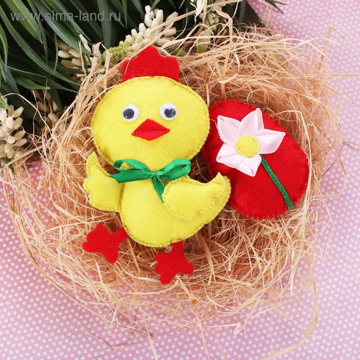 Набор для создания игрушки из фетра «Цыплёнок» - Фото 1
