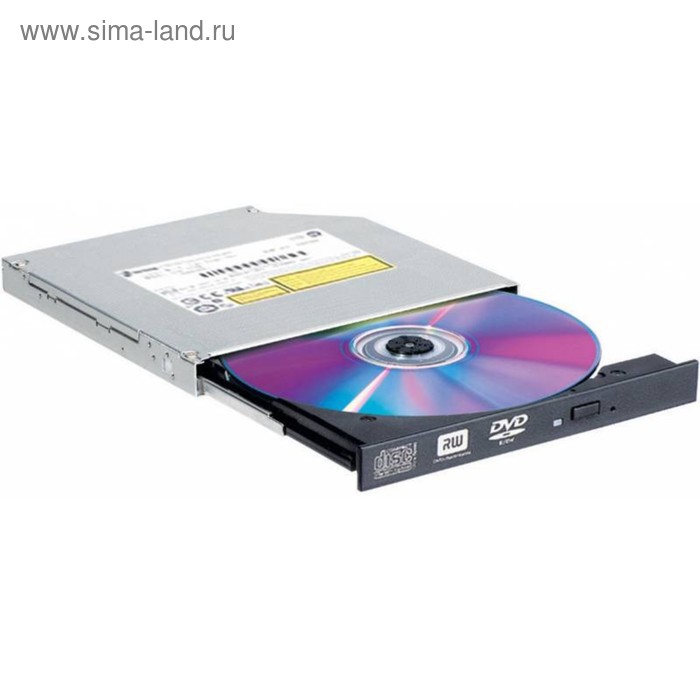 Привод DVD-RW LG GTC0N черный SATA slim внутренний oem - Фото 1