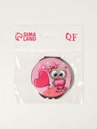 Зеркало складное «Совята», d=6 см, искусственная кожа, с увеличением х2, розовое - Фото 4