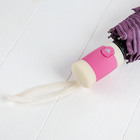 Зонт полуавтоматический «Абстракция», прорезиненная ручка, 3 сложения, 8 спиц, R = 50 см, цвет розовый - Фото 4