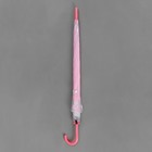 Зонт - трость полуавтоматический «Кружево», 8 спиц, R = 46 см, цвет розовый - Фото 5