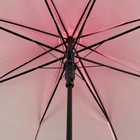 Зонт - трость полуавтоматический «Градиент», 8 спиц, R = 46 см, цвет розовый - Фото 3