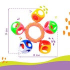 Погремушка - браслет «На ручку», 5 бубенчиков, цвет МИКС, Крошка Я - Фото 4