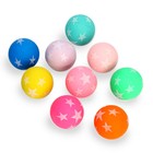 Мяч каучуковый «Звёздочки», светится в темноте, 4.3 см, цвета МИКС - Фото 3