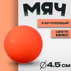 Мяч «Попрыгунчик», 4.5 см, цвета МИКС - Фото 1