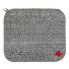 Набор банный "Подарочный со звездой" ("Буденовка", рукавица, коврик), серый - Фото 5