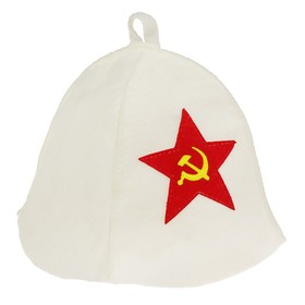 Шапка банная "Советская звезда"