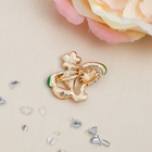 Брошь ассорти «Божьи коровки в цветах», цветная в золоте (неделимая фас.12шт, цена за шт) - Фото 4