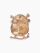 Брошь «Филин в очках», цветная в золоте - Фото 2