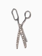 Брошь «Ножницы», белая в серебре - Фото 1