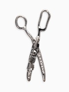 Брошь «Ножницы», белая в серебре - Фото 2