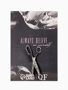 Брошь «Ножницы», белая в серебре - Фото 4