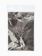 Брошь «Ножницы», белая в серебре - Фото 7