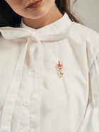 Брошь «Фигуристка», цвет бело-малиновый в золоте - Фото 2