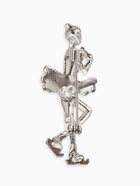 Брошь «Фигуристка», белая в серебре - Фото 2