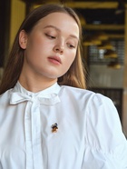 Брошь «Сова» мультяшная, цветная в золоте 2738725 - фото 16891653