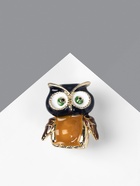 Брошь «Сова» мультяшная, цветная в золоте - Фото 7