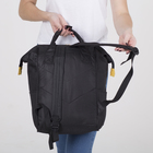 Рюкзак-сумка, отдел на молнии, 2 наружных кармана, 2 боковых кармана, цвет чёрный - Фото 5